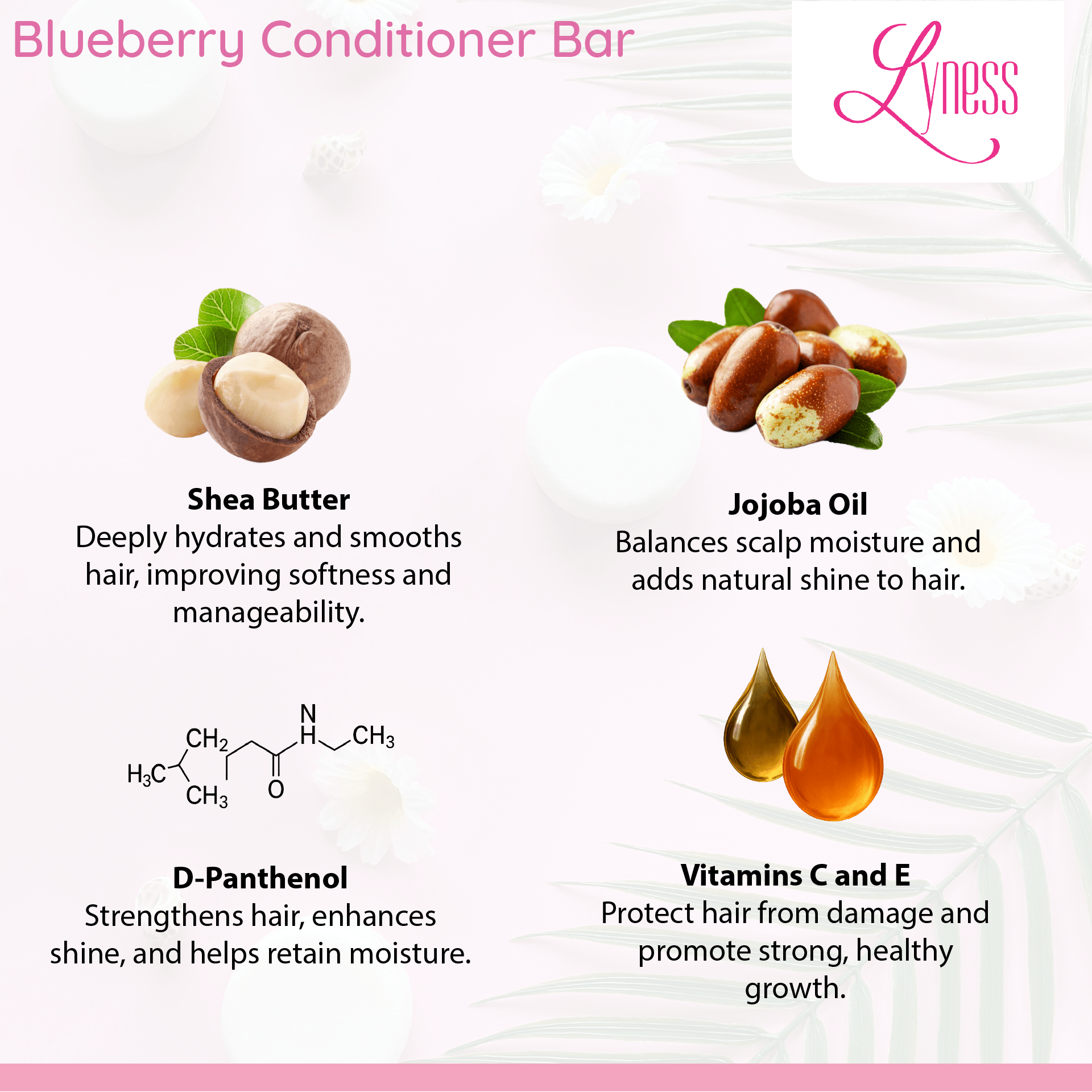 Blueberry Shampoo & Conditioner Bar Set | Organic, Eco - friendly, Plastic - free - Lyness Beauty Products