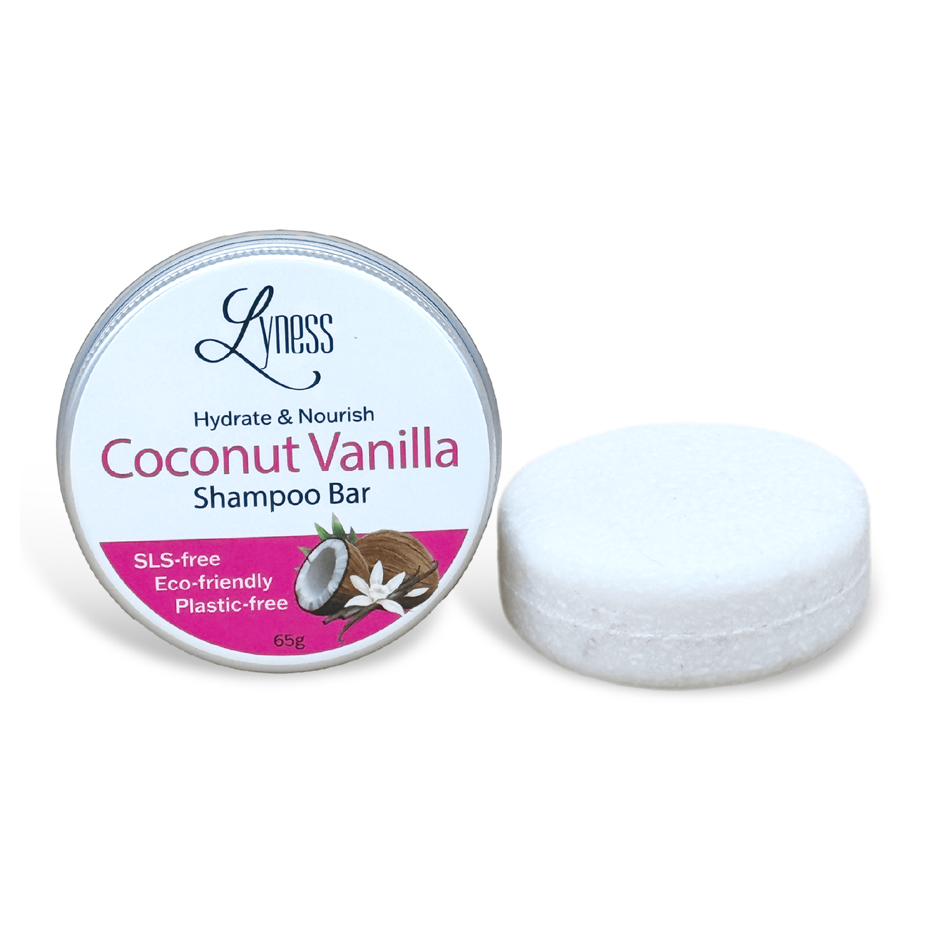 Coco Vanilla Shampoo Bar | Organic, Eco - friendly, Plastic - free - Lyness Beauty Products