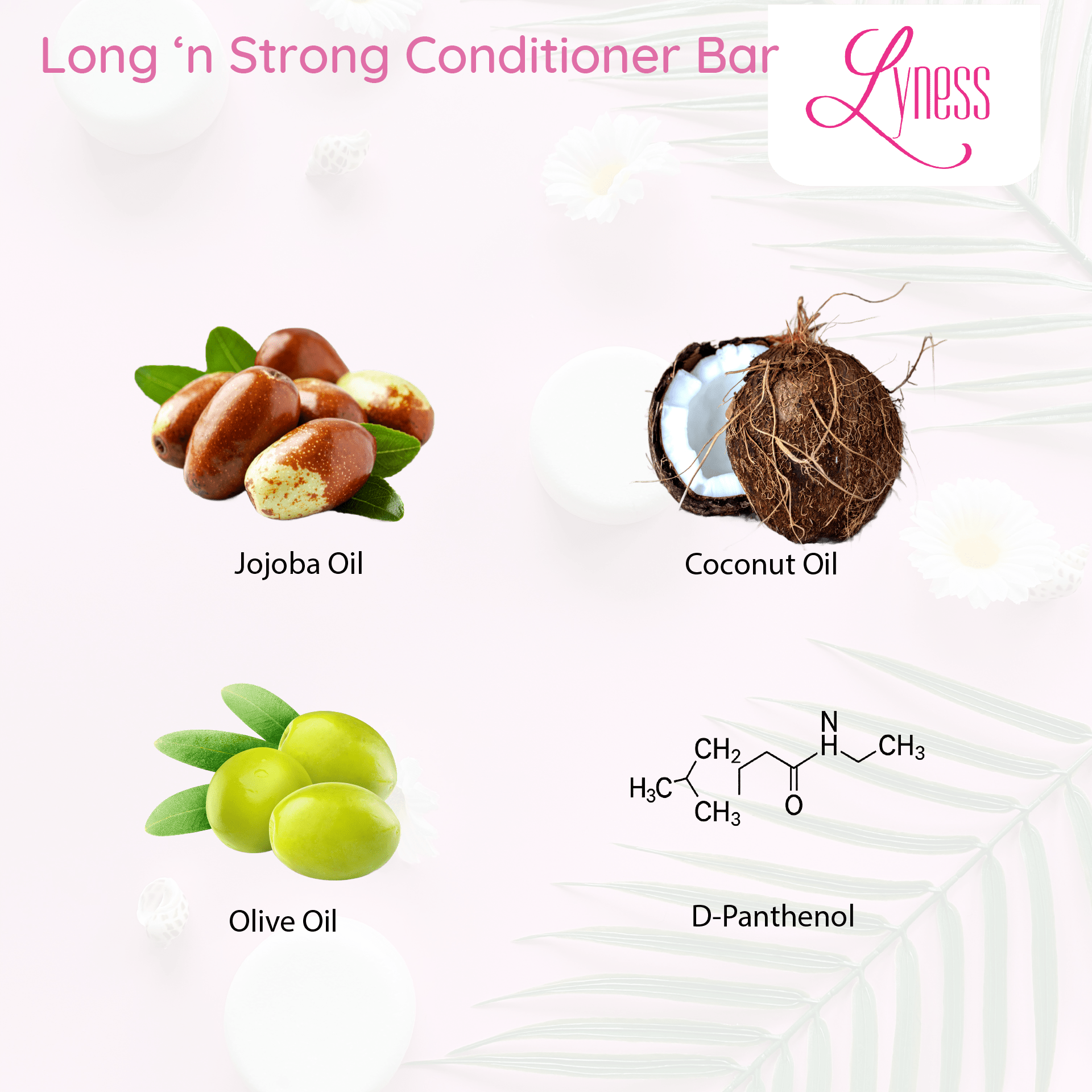 Long 'n Strong Shampoo & Conditioner Bar Set | For Growth & Natural Colour Retention - Lyness Beauty Products