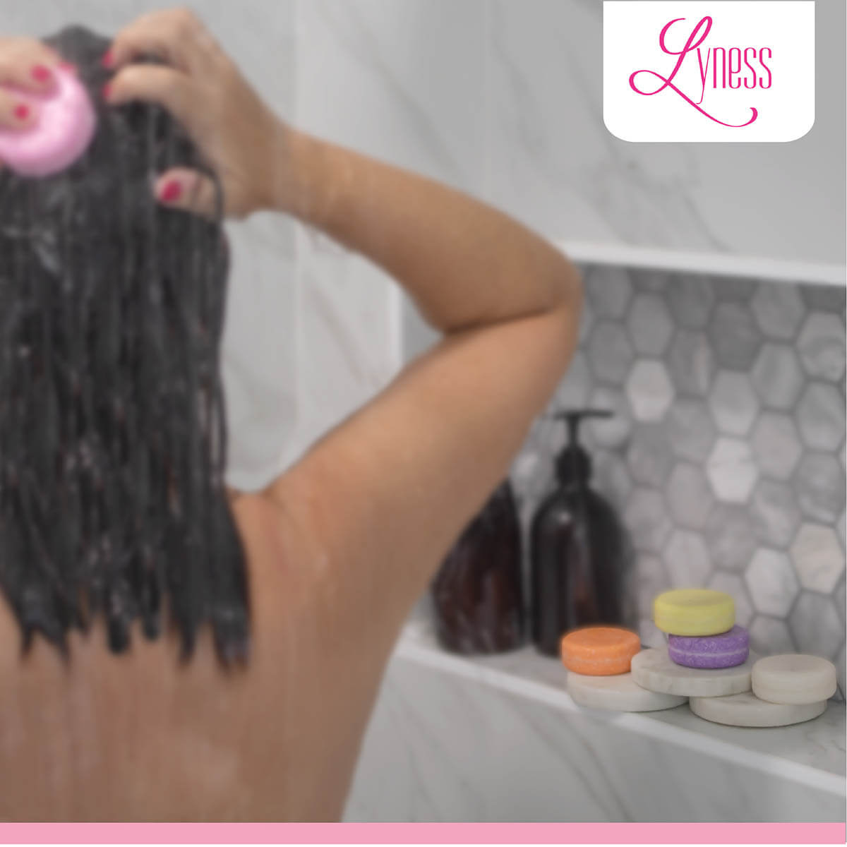 Strawberry Shampoo Bar | Organic, Eco - friendly, Plastic - free - Lyness Beauty Products