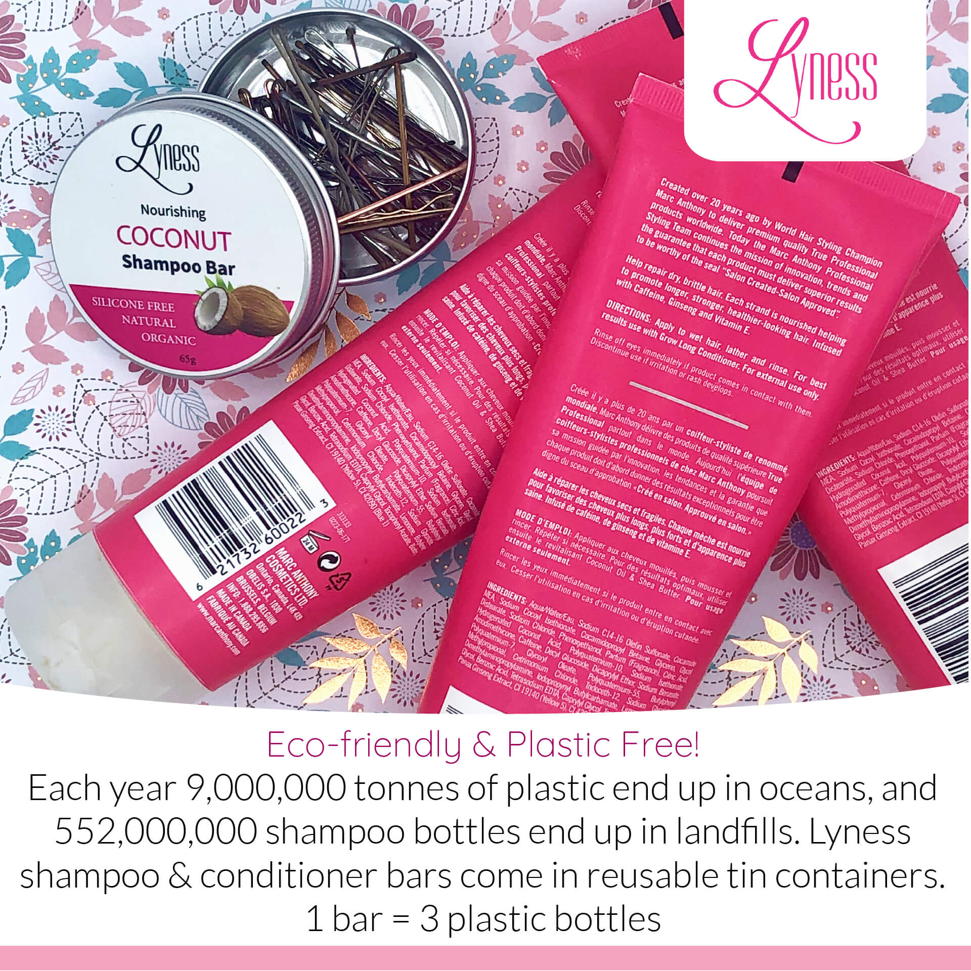 Long 'n Strong Shampoo & Conditioner Bar Set | For Growth & Natural Colour Retention |Organic | Eco-friendly, Plastic-free - Lyness Beauty Products