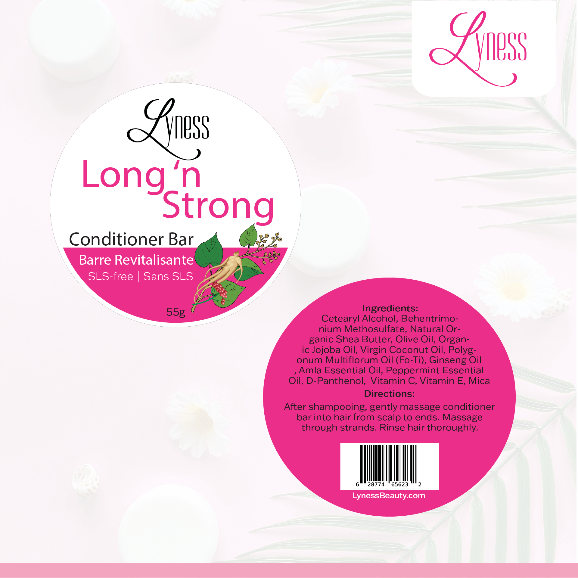 Long 'n Strong Shampoo & Conditioner Bar Set | For Growth & Natural Colour Retention
