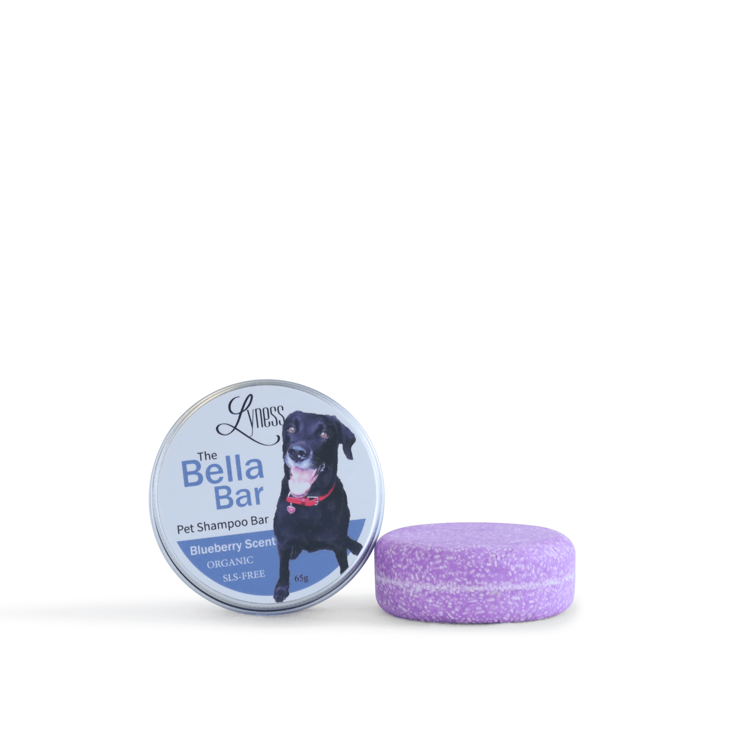 Blueberry Bella Bar | Pet Shampoo Bar for Cats and Dogs | All - Natural Odor - Fighting Ingredients | Luscious Lather | Comes In A Reusable Tin Container - Lyness Beauty Products