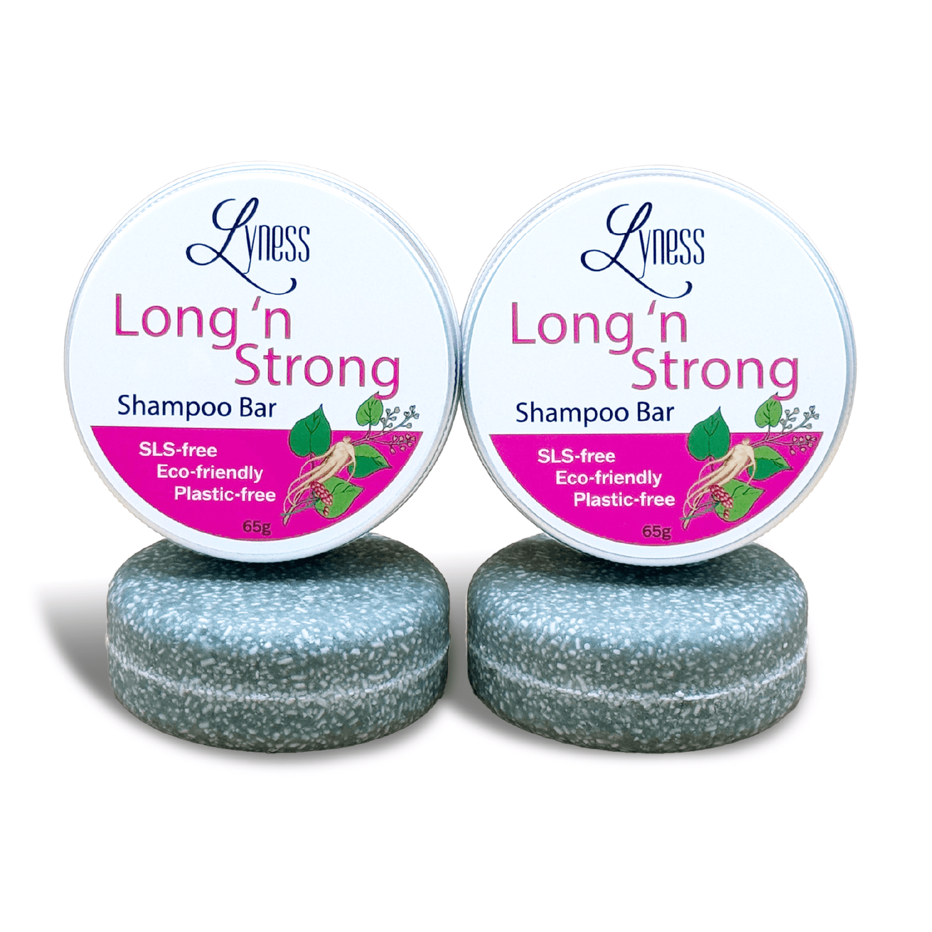 Long 'n Strong Shampoo | 2 Bar Set | For Growth & Natural Colour Retention - Lyness Beauty Products