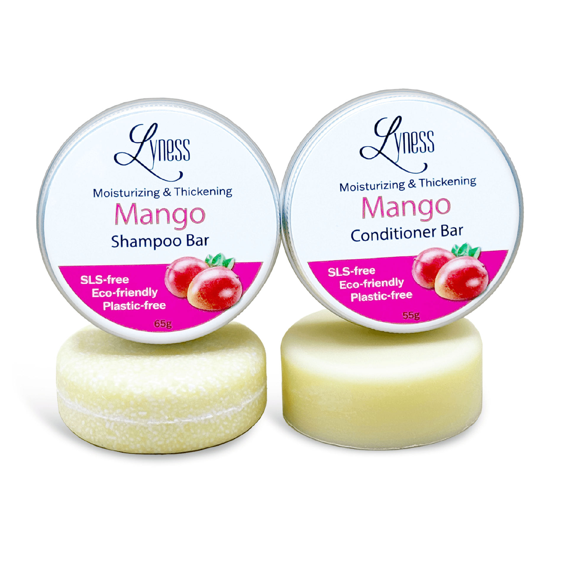 Mango Shampoo & Conditioner Bar Set | Organic, Eco - friendly, Plastic - free - Lyness Beauty Products