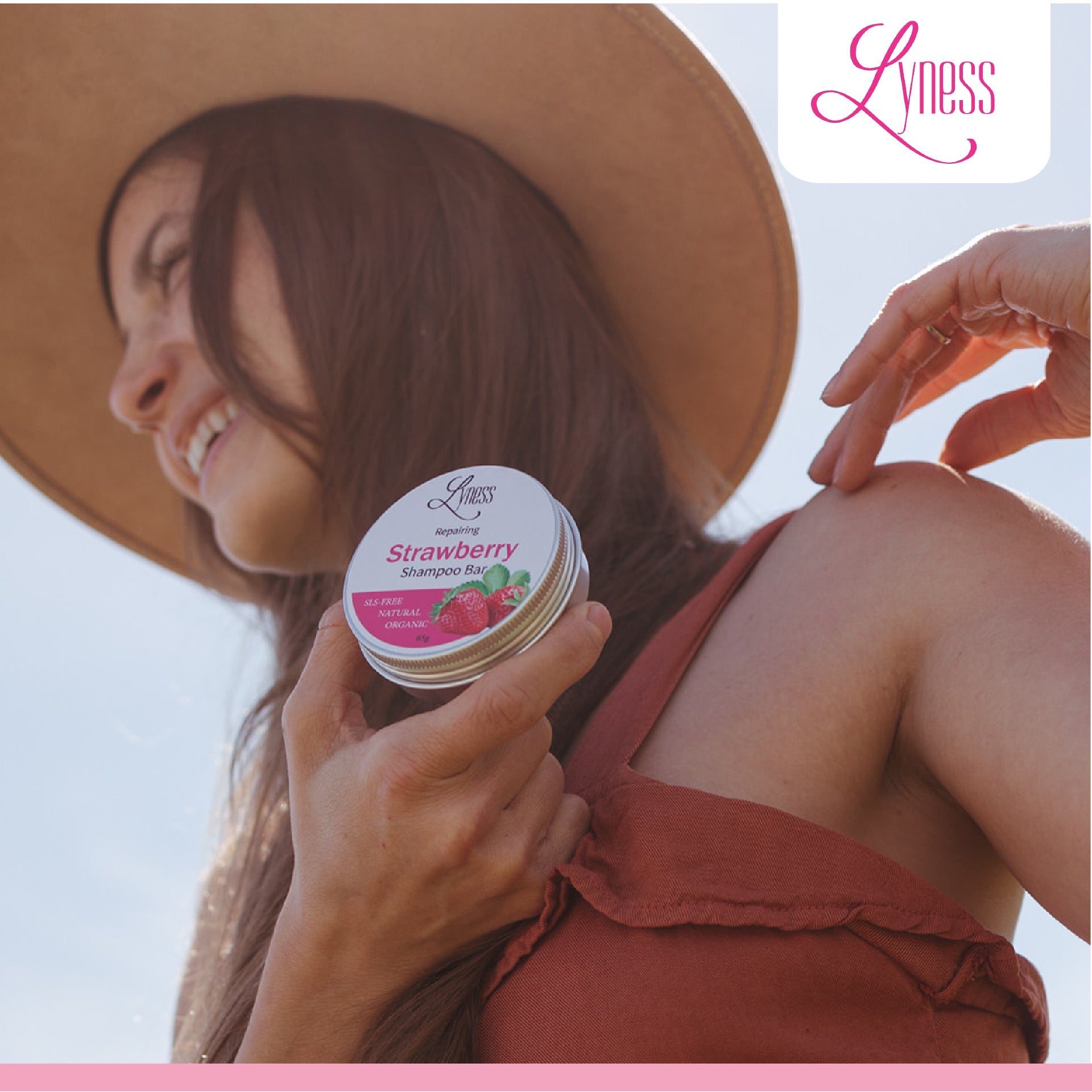 Strawberry Shampoo Bars x 2 | Organic, Eco - friendly, Plastic - free - Lyness Beauty Products