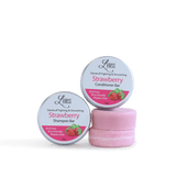 Strawberry Shampoo & Conditioner Bar Set | Organic & Natural | Eco - friendly, Plastic - free - Lyness Beauty Products