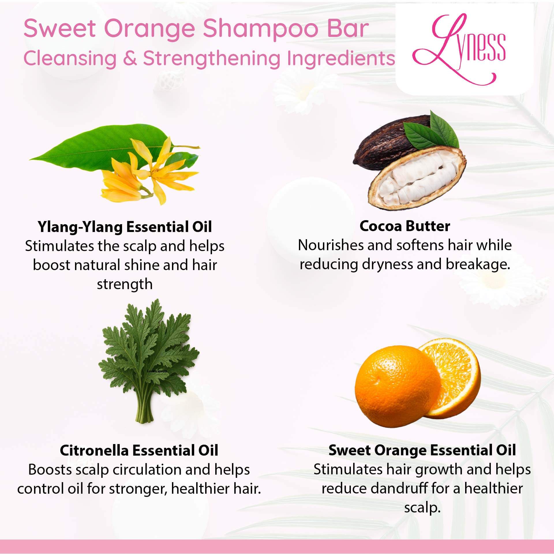 Sweet Orange Shampoo Bar | Organic, Eco - friendly, Plastic - free - Lyness Beauty Products