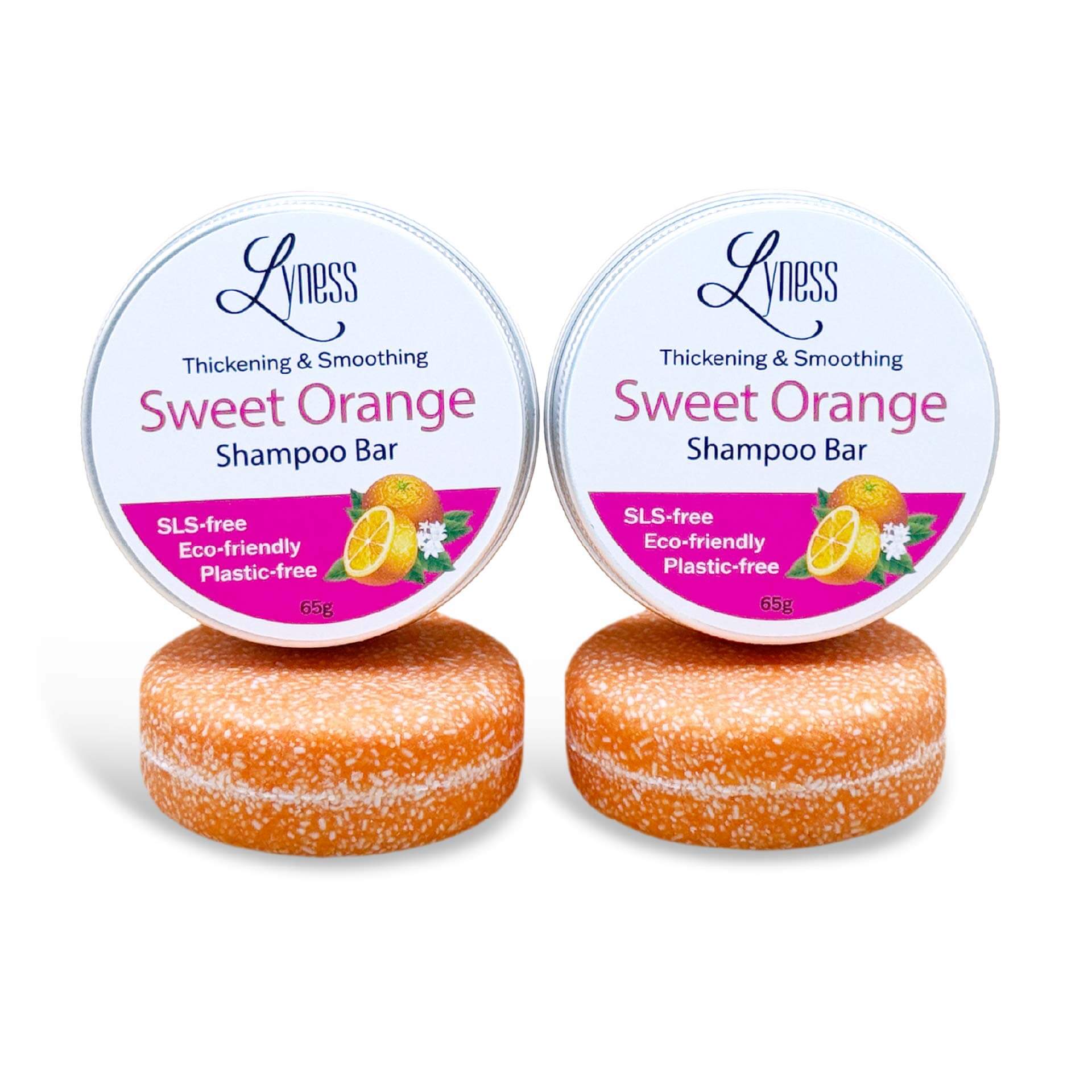 Sweet Orange Shampoo Bars x 2 | Organic, Eco - friendly, Plastic - free - Lyness Beauty Products