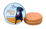 Sweet Orange Bella Bar  | Dog Shampoo Bar | All-Natural | Odor-Fighting | Luscious Lather | Strawberry Scent | Reusable Container
